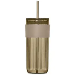 Serendipio Mayfair Plastic Tumbler & Straw Stone